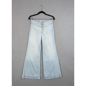 Vintage Seven For All Mankind Jeans Womens 26 Wide Leg Baggy Flare Denim USA Y2K